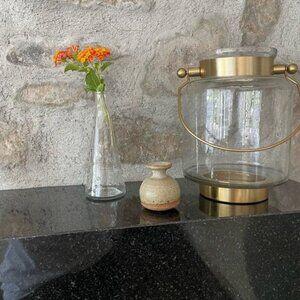 Vintage Ikea Emma Dafnas Design Vase, Made in Poland Clear Glass Hobnail